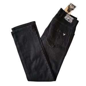 Fallen NWOT Jamie Thomas Straight Leg Black Denim Jeans Sz 26